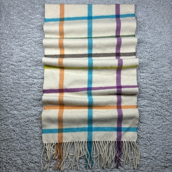 Coach Scarf Cashmere Multicolor Designer Accessories Fall Winter Gifts Outerwear - Picture 4 of 4